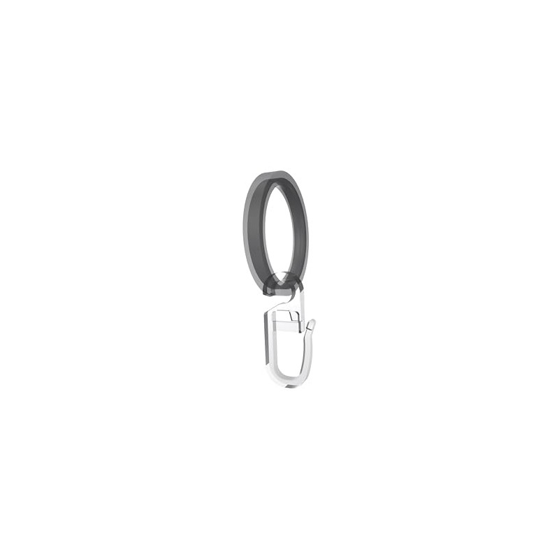 Interdeco Folding Hooks with Eyelet 6.2 mm Diameter, Clip Over