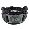 Vikings Viking Bracelet Yggdrasil World Tree of Life Leather Metal