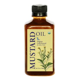 DAANA Mustard Oil for Skin: Certified USDA Organic, Extra Virgin, Cold Pressed
