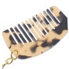Mikinona 2pcs Mini Comb Keychains Portable Wide Tooth Travel Comb