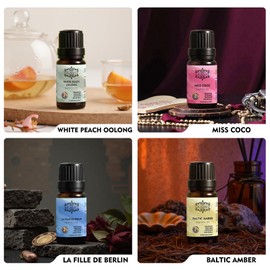 GLMIST Essential Oils Set for Diffusers for Women, Diffuser Oils Scents for Party and Home, Nature Fragrance Oil for Variety Uses As Great Gift for Women, Romantic Haven Kit