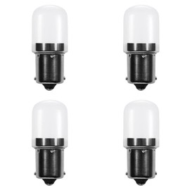 Makergroup 1141 BA15s Bayonet LED Bulbs 12V, Weatherproof 1156 S8 Landscape Light Bulb, 1W Warm White Color 2700K for RV and Outdoor Lighting Path Deck Lights Pack of 4