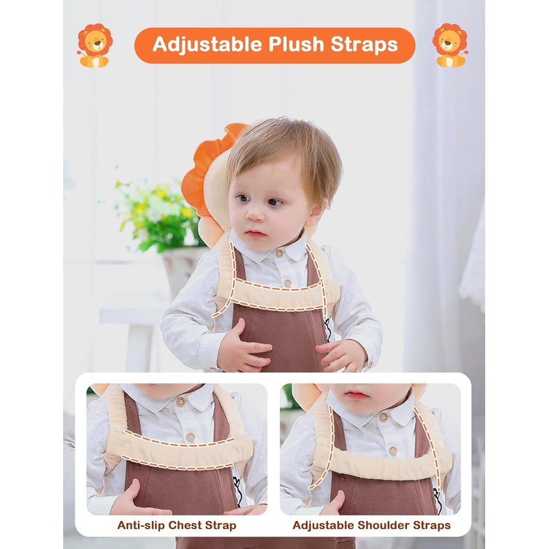 JunNeng Baby Head Protector Backpack Toddler Walking Fall Protection Cushion