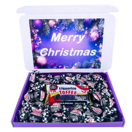 Walkers Nonsuch Liquorice Toffee Gift Box Merry Christmas Toffees Candy Xmas Hamper