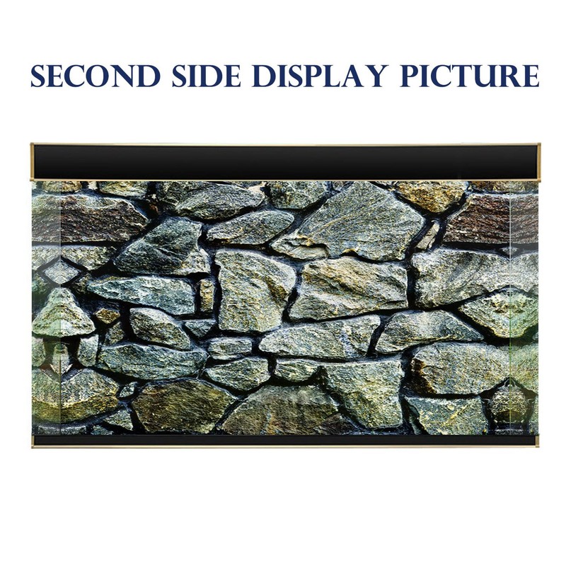 ELEBOX Fish Backgrounds Paper Double Sides 3D Stone & Trees