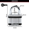 MASTER LOCK Heavy Duty Padlock [Laminated Steel, Stainless Steel Body
