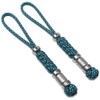 Trufas 2 Pack Paracord Knife Lanyard with Stainless Steel Beads