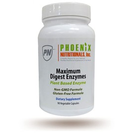 Maximum Digestive Enzymes ratio, potency, and bio-availability ELIMINATING GAS, BLOATING, INDIGESTION, and ACID REFLUX whole enzymes and enzyme precursors designed to support enzyme production