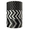 Allydrew Black and White Chevron Washi Masking Tape (Set of