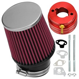 CILOYU Performance 62mm Air Filter Adapter Kit Replacement for Baja DoodleBug DB30 Coleman RB100 Predator 79cc 97cc 105cc Motovox MBX10 MBX11 Monster Mega Moto MMB80 Lifan GX100 Engine Mini Bike Parts