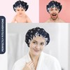 SARG Premium Double Layer Shower Cap for Women with Unique
