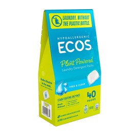 ECOS Free & Clear Laundry Detergent Packs, 36.33 OZ
