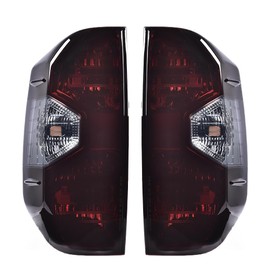 PIT66 Tail Lights Compatible with Toyota Tundra Pickup 2014-2021 Drive & Passenger Side Rear Light Lamp Assembly【Smoky Lens】