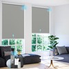 Motorized Roller Blinds with Remote Control【Solar Panel Included】 100% Blackout