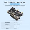 Waveshare PCIe to M.2 E Key Adapter with PoE Function,