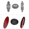 ANFOKAS 3pcs Compatible with MINI Cooper Accessories Sporty Anti-Slip Aluminum