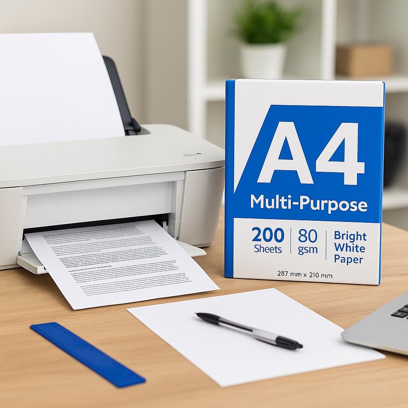 1ABOVE A4 Multi-Purpose Copier and Printer Paper - 200 Sheets,