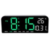 Digital Alarm Clock Large LED Display Desk Wall Clock with