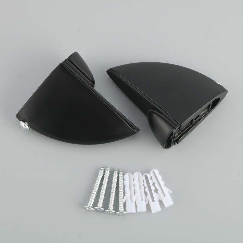 Alise 2 Pcs Adjustable Brackets Board/Glass Floating Shelf Brackets Wall