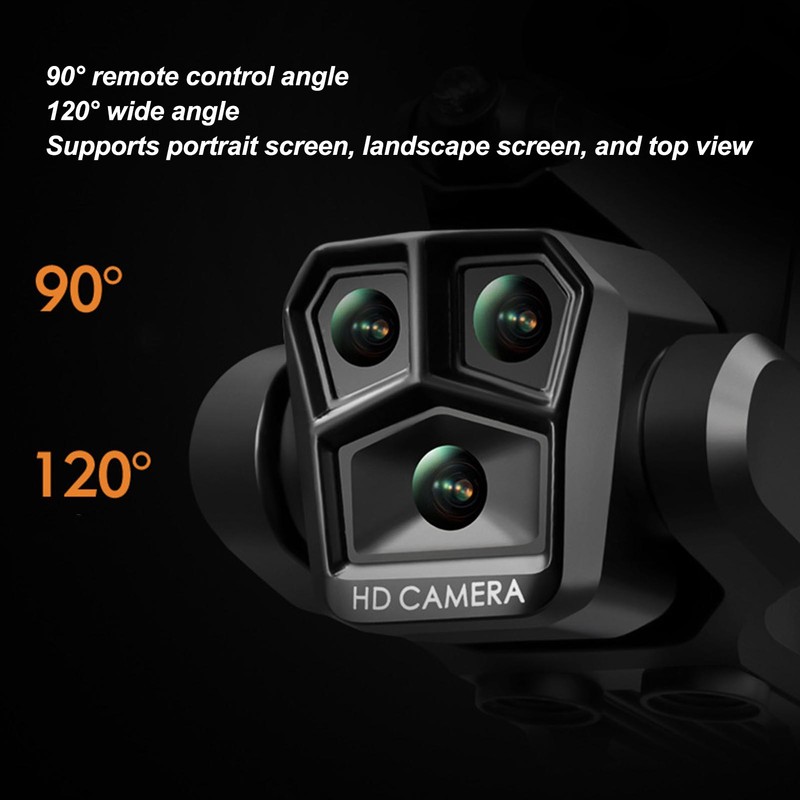 K10MAX Drone 4K HD 3 Lens Obstacle Avoid Optical Flow
