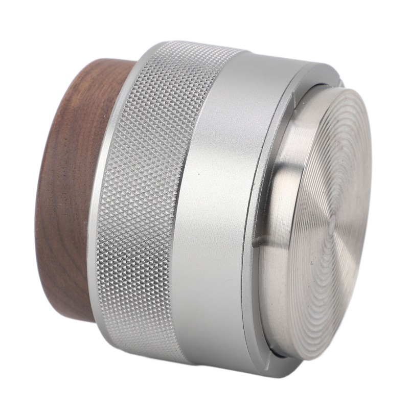 Coffee Distributor Tamper Constant Pressure 304 Stainless Steel Wood Handle