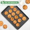 Baking Sheet Pan Set, Nonstick Cookie Sheet for Oven, Carbon