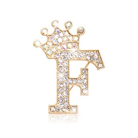 Stocking Stuffers Holiday Outfits for Women 2024 Brooches for Women Gold Initial Brooch Pins Crystal Lapel Pin Charms Christmas Stockings Stuffers Christmas Gifts