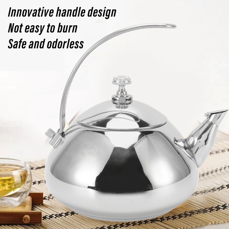 1.5L Stainless Steel Tea Pots Professional Removable Stovetop Tea Kettle