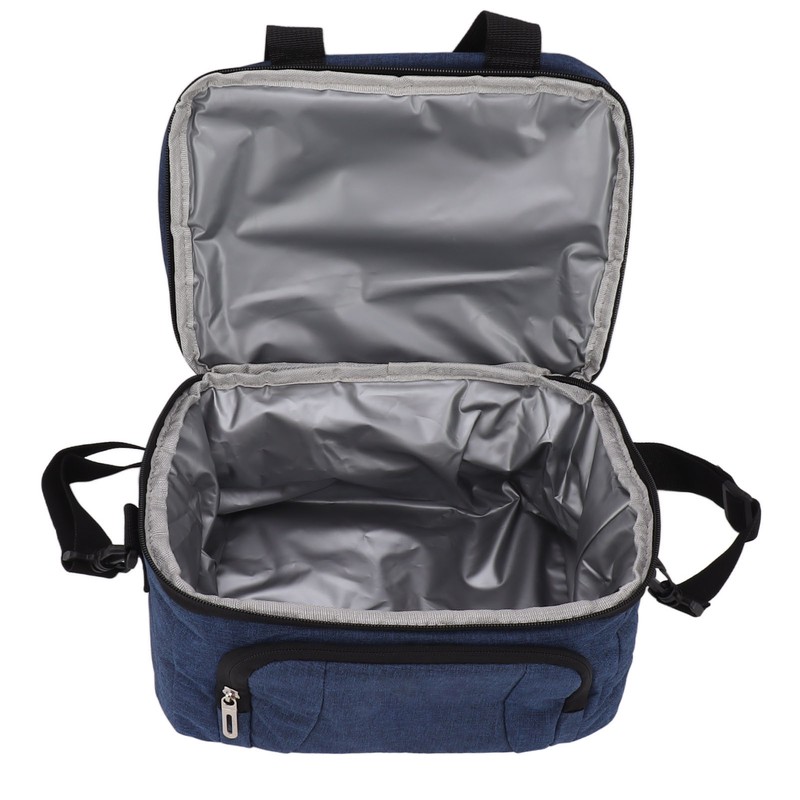 Collapsible Cooler Bag Oxford Cloth PEVA Leakproof Double Insulated Cooler