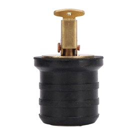 Boat Live Well Plug Brass Livewell Bait Well Drain Plug Tight Sealing Boat Drain Plug Boat Drain Plug for Bilge Beam Seawall 1.2inch