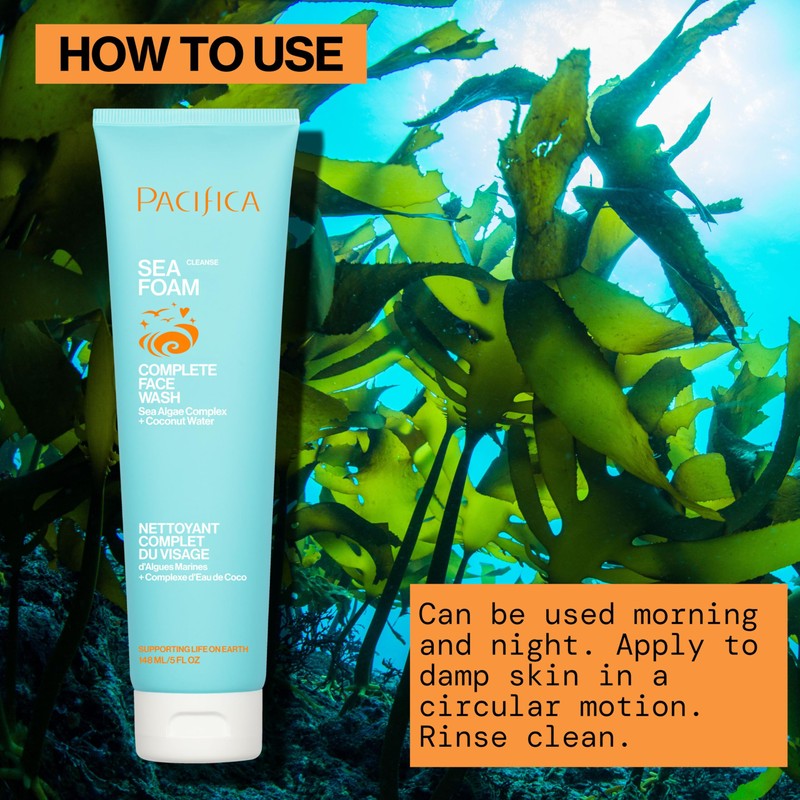 Pacifica Face Wash - Sea Foam Mini Travel Size, Skincare,