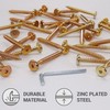SKIR'CO (Pack of 40) Yellow Zinc Plated Wood Joining Screws