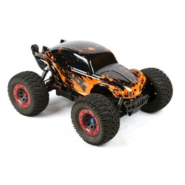 SummitLink Compatible Custom Body Muddy Orange Over Black Replacement for 1/10 1/8 Scale RC Car or Truck (Truck not Included) B-BR-02