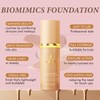 Biomimic Foundation 4 In 1,Medium Spectrum With Spf50+,Hydrating Medium Full