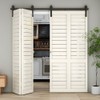 TSMST 52" Bi-Folding Sliding Barn Door Hardware Track Kit for