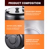 500W Soup Warmer Commercial - 10QT Soup Kettle Electric Soup