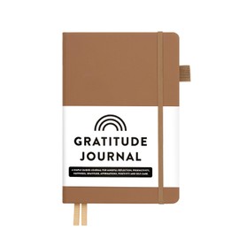 The Gratitude Journal - 5 Minutes a Day for More Happiness, Positivity, Thankfulness, Productivity, Mindfulness & Self Care - Undated Original Daily Gratitude Journal for Women & Men (Brown)