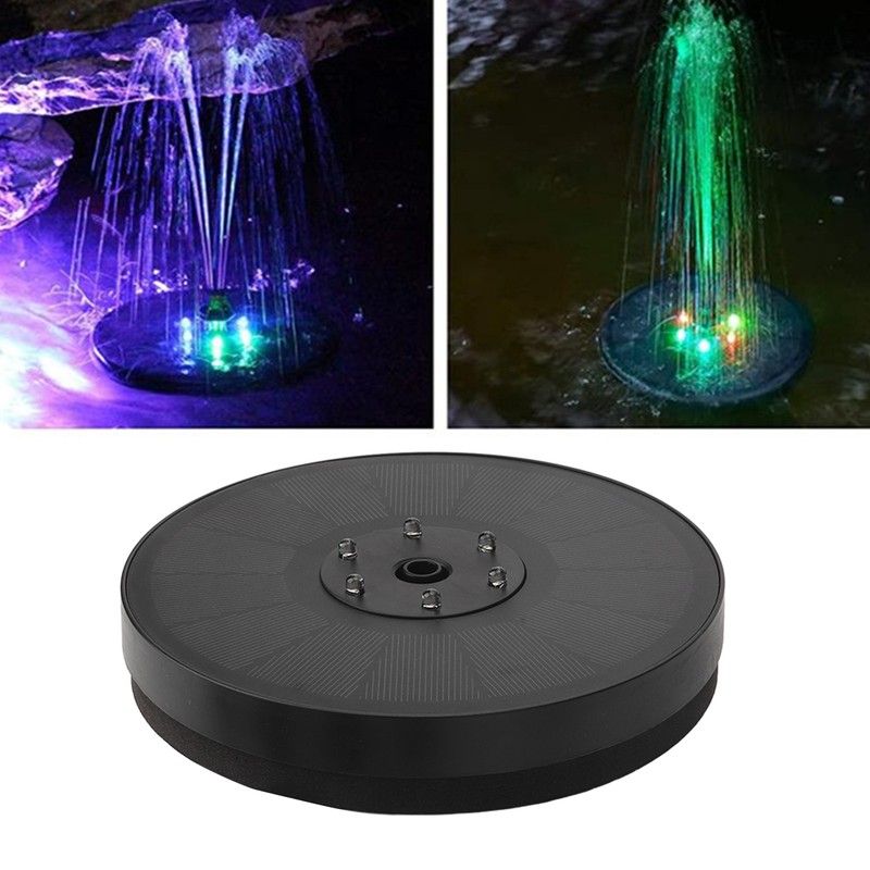 3W 7V Solar Lighted Fountain with Nozzle Floating Fountain Pump