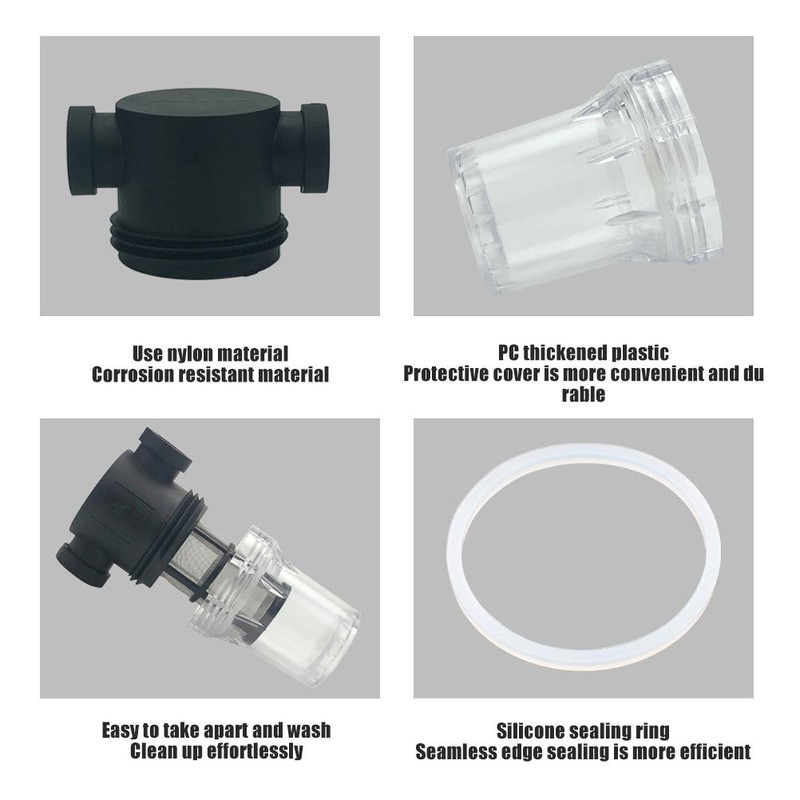 Water Pipe Irrigation Filter Household Water Purification Filter Transparent Mesh