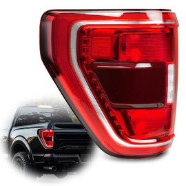 Tail Light Assembly Compatible with Ford F150 XL XLT 2021 2022 2023, F150 Halogen W/Blind Spot Taillight W/o Bulb & Harness, Left Driver Side, OEM: ML3Z13405C