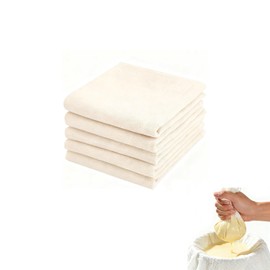 LQHZC Strainer Bag, High Density, Unbleached, 100% Cotton, Reusable, Commercial Gauze, Cloth Bag, Tea Bag, Cold Brew Coffee Filter, Tofu Making, Cheese, Yogurt, Straining, Dushikoshi, Japanese and