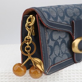 Hoheng Red Cherry Keychain and Bag Charm Cute Purse Accessory for Women Trendy 2025