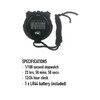 Digital Stopwatch Timer Lap Split Sports Stopwatch with Clock Calendar