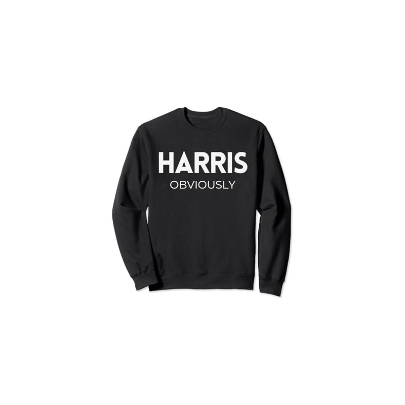Harris Obviously - Support Kamala Harris with Simple Style Sweatshirt