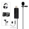 AUFGELD USB Lavalier Omnidirectional Lapel Microphone Clip-on Cardioid Condenser Computer