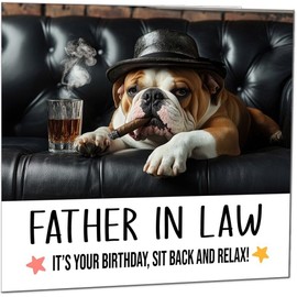 Father in Law Birthday Card - Humour Eco Friendly Funny Birthday Cards for Father in Law