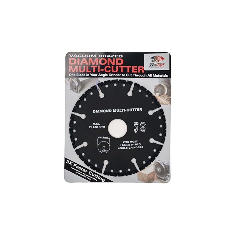 Walker Vacuum Brazed Diamond Multi-Cutter, One blade in your Angle