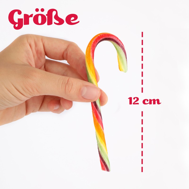 Christmas Candy Canes Rainbow Flavour