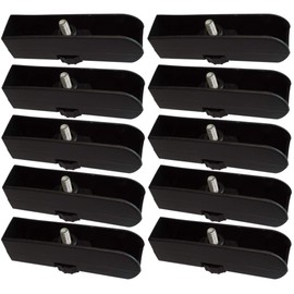 Aerzetix: 10 x Furniture Gliders 18 mm Wood Chipboard Melamine Resin MDF Adjustable C42477