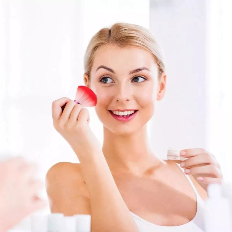 Mafab 2 Piezas Brocha Rubor Sombra Limpia Uñas Polvo Multiusos